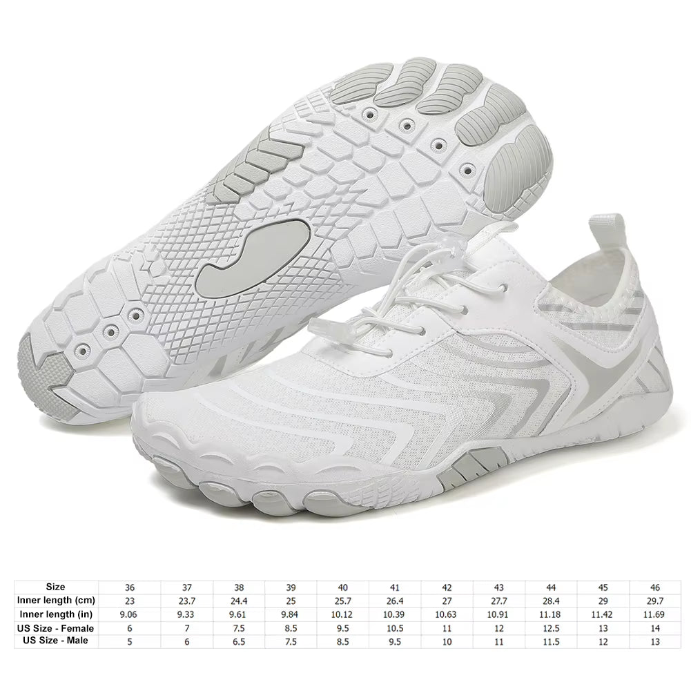 Unisex Barefoot Shoes Outdoor Beach Water Sports Upstream Aqua Shoes Men Women Gym Running Fitness Sneakers Swimming Footwear